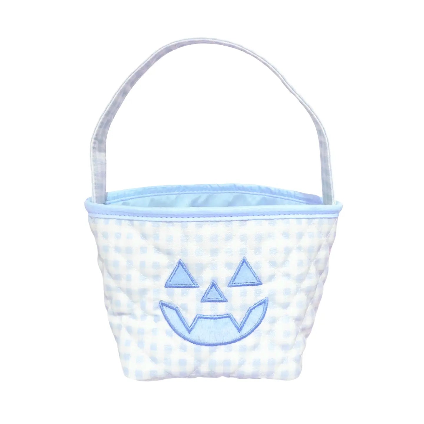 Bits and Bows Blue Petite Pumpkin Tote