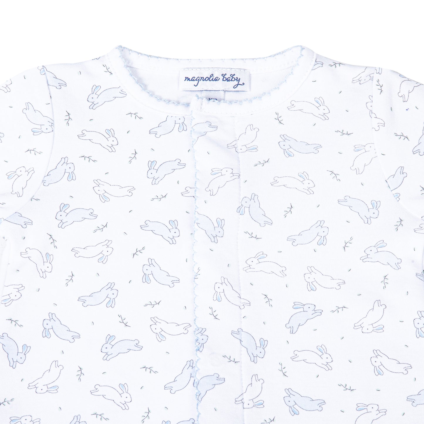 Magnolia Baby Bunny Hop Footie- Blue