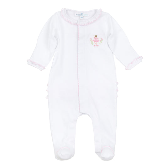 Magnolia Baby Twinkle Toes Embroidered Footie