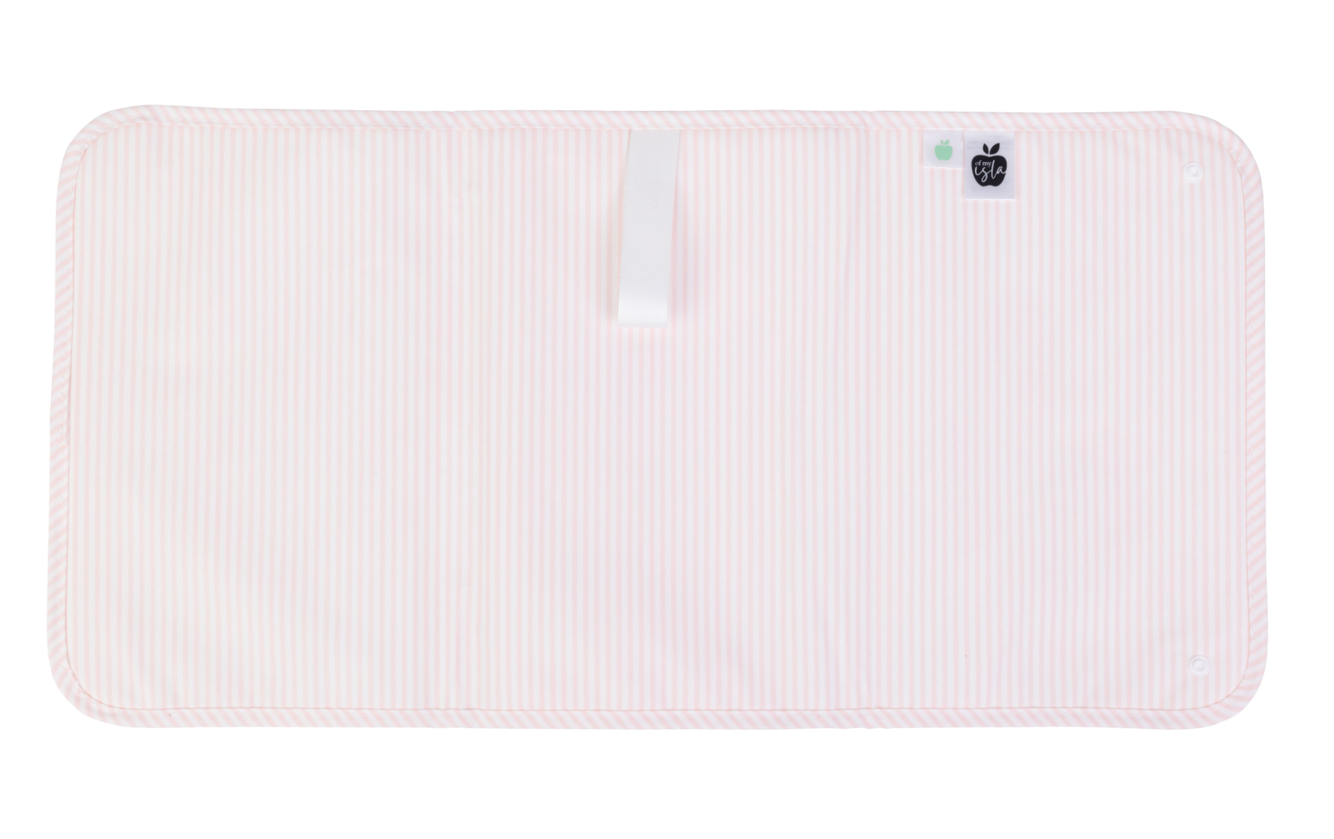 Apple of My Isla The Changing Pad- Pink Stripes