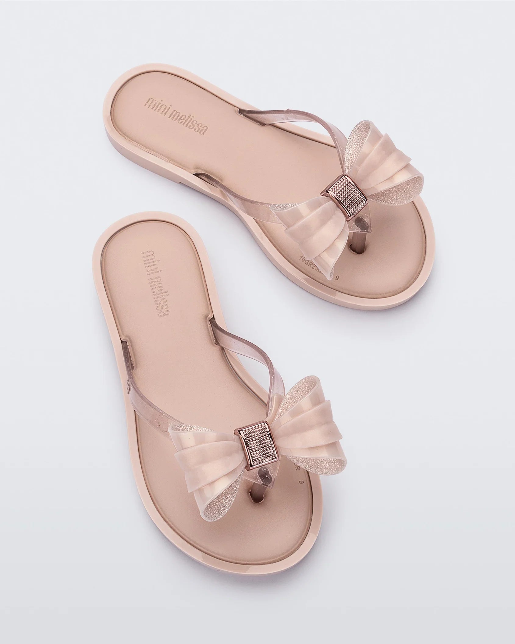 Mini melissa bow flip flops sales