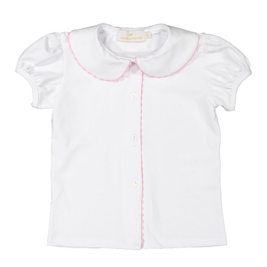 Sal and Pimenta Pink Peter Pan Girl Polo – Jojo Mommy