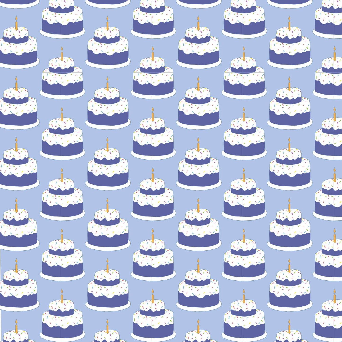Charles Boys' Short Set - Birthday Cake Blue
