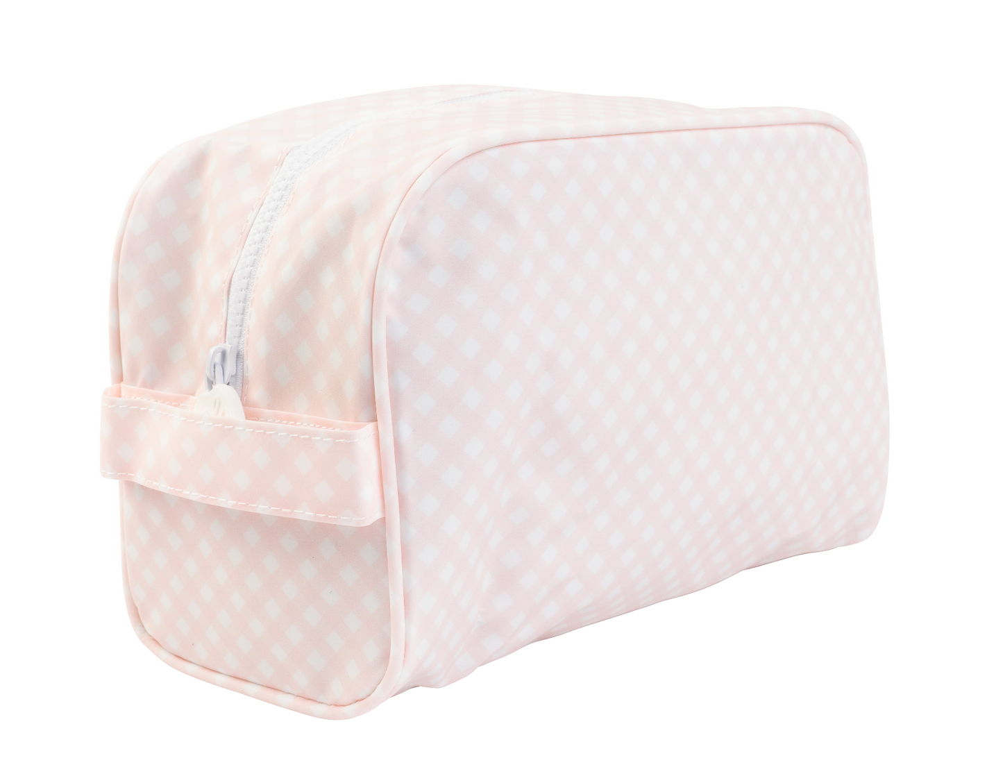 Apple Of My Isla The Dopp Kit- Pink Gingham