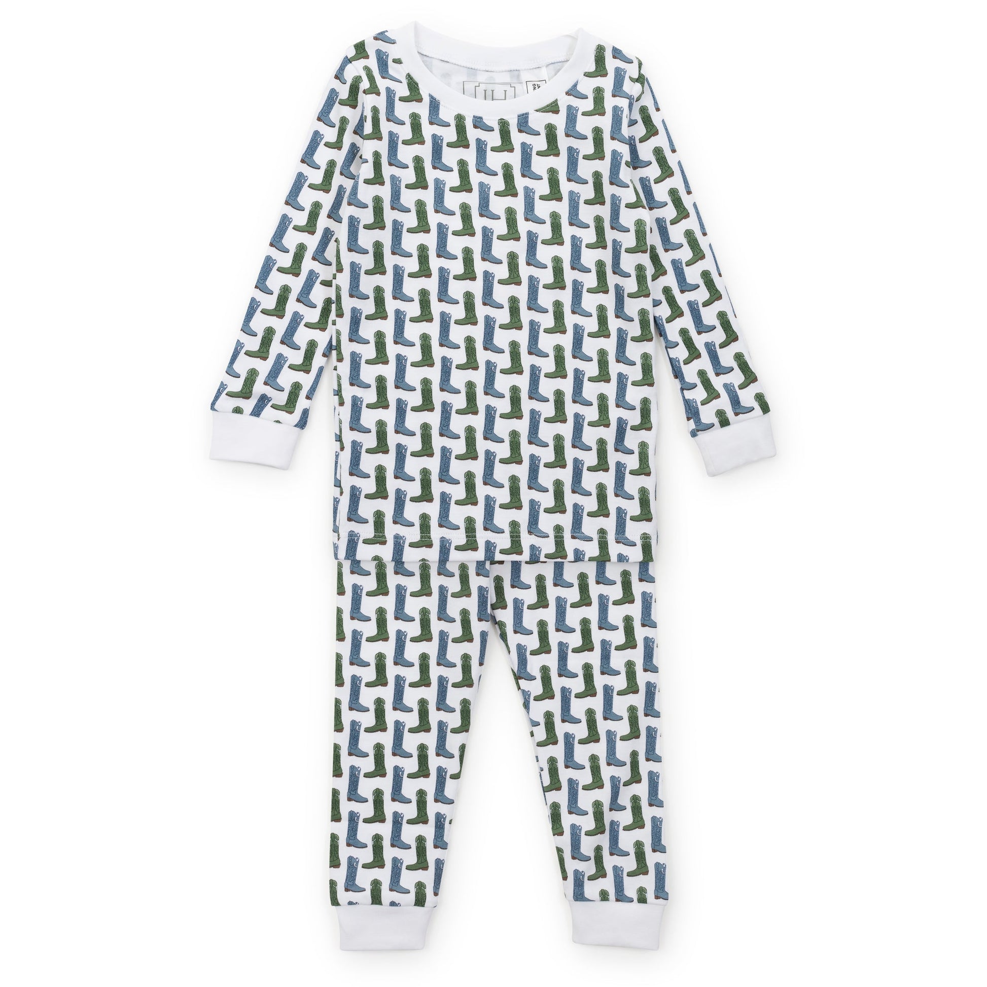 Lila and Hayes Grayson Boys' Pajama Pant Set - Cowboy Boots
