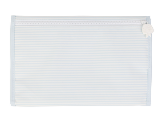 Apple of My Isla The Changing Pad- Light Blue Stripe