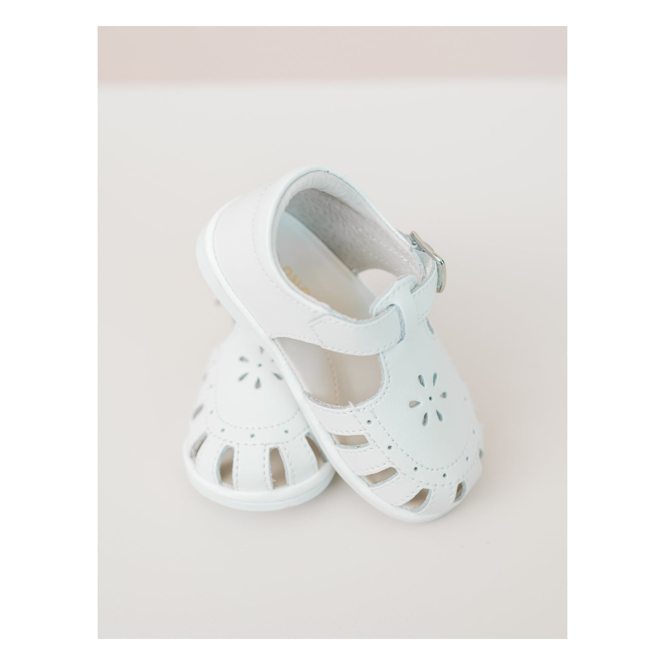 Baby Shelby Caged Sandal- White