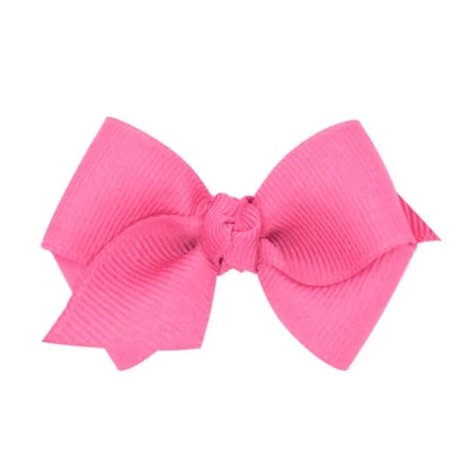 Wee Ones Wee Classic Grosgrain Hair Bow- Hot Pink
