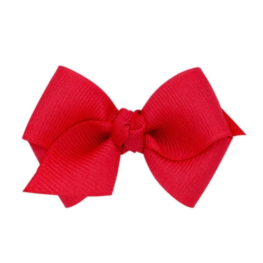 Wee Ones Wee Classic Grosgrain Hair Bow- Red