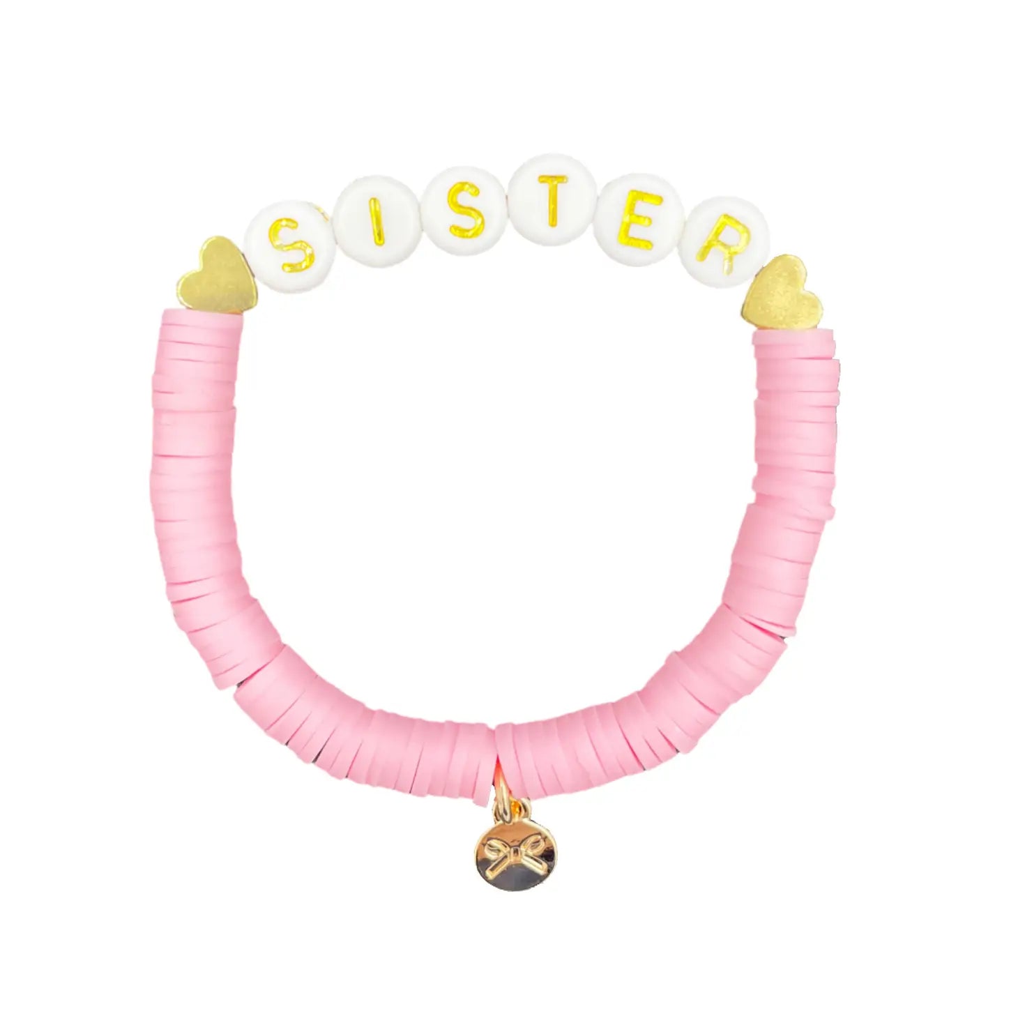 Bits and Bows Sister Bracelet- Palmer Pink