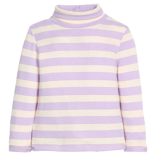 BISBY Turtleneck- Lavender Multi Stripe