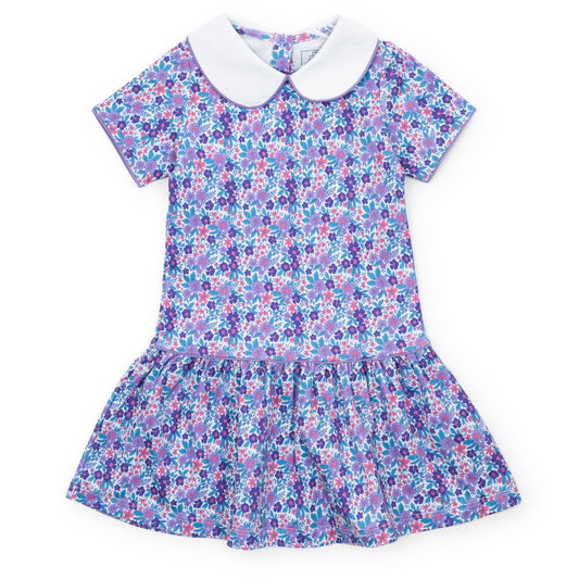 Lila and Hayes Libby Girls' Dress - Blackberry Floral