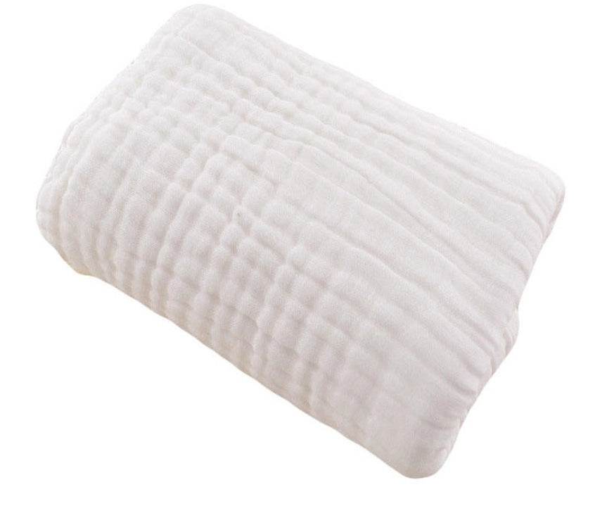 Muslin 6 Layer Swaddle Blanket- White