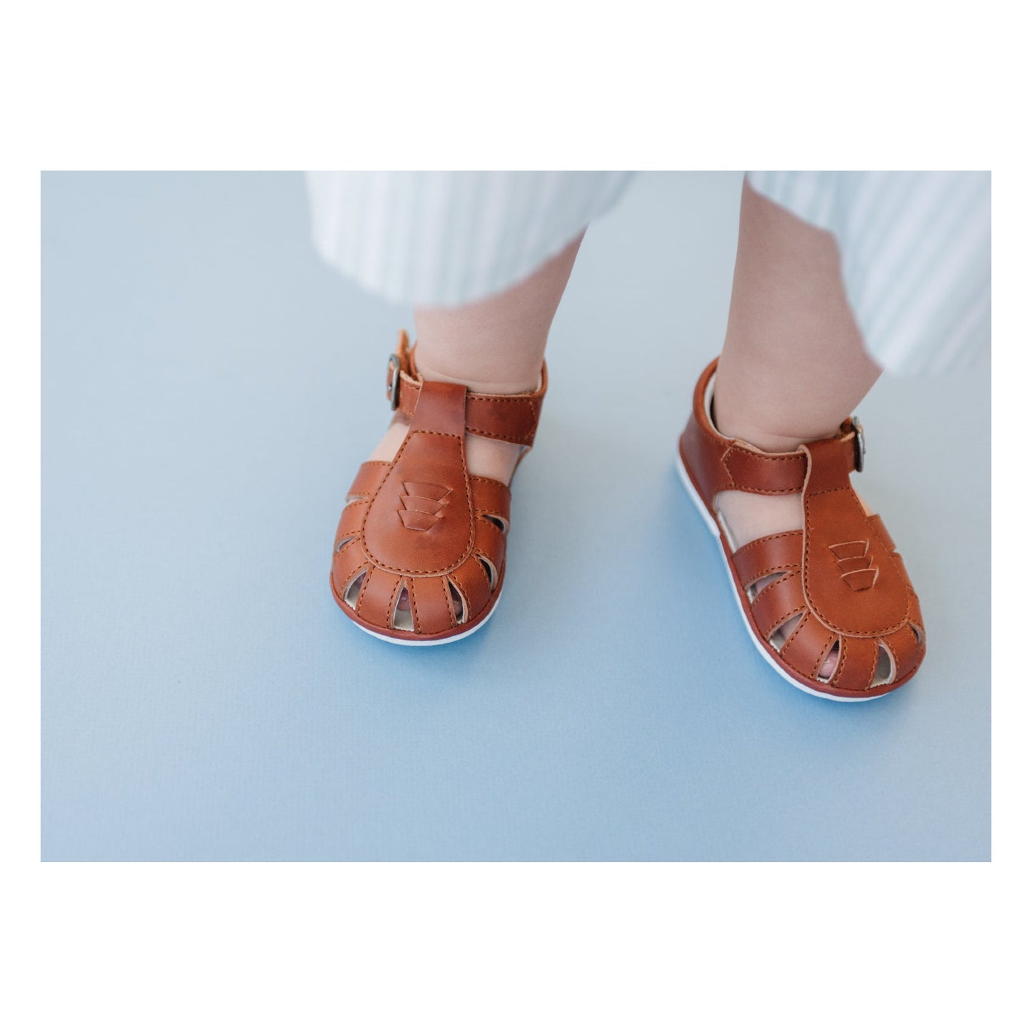 Baby Henry Caged Leather Sandal