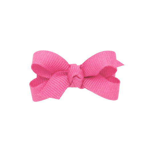 Wee Ones Hot Pink Baby Grosgrain Hair Bow