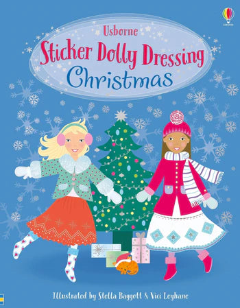 Usborne Books Sticker Dolly Dressing Christmas