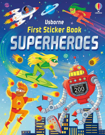Usborne Books First Sticker Book- Superheroes