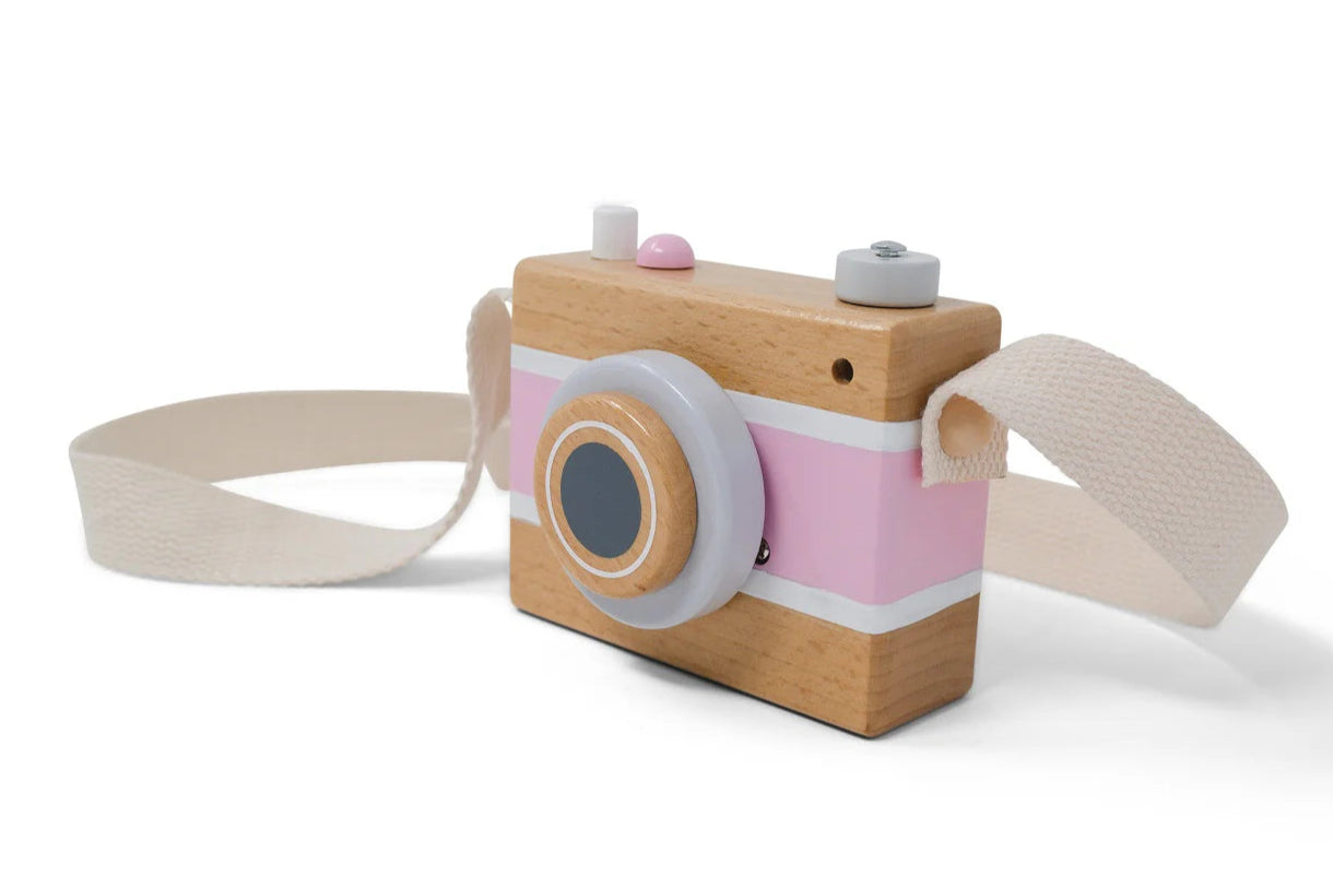 Pink Vintage Camera Music Box