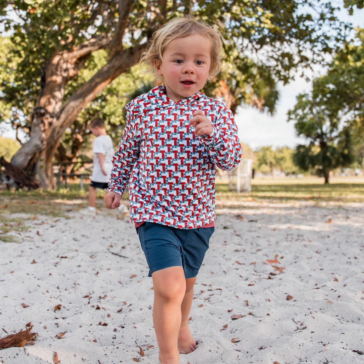 Heather Navy Athletic Short