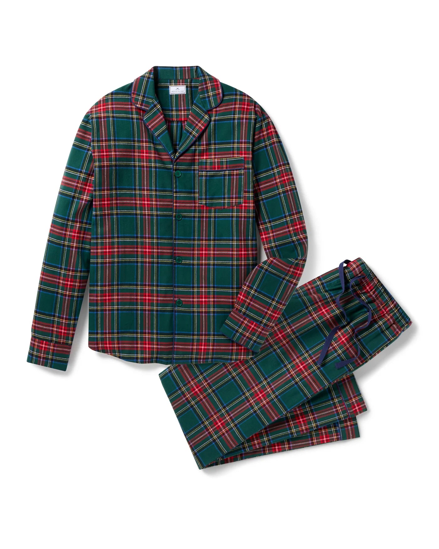 Petite Plume Kensington Tartan Brushed Twill Men's Pajama Set