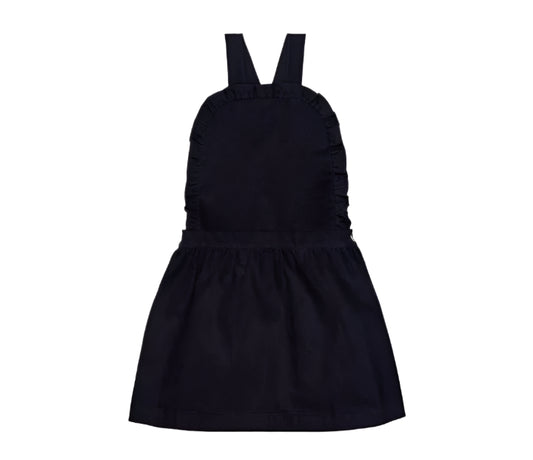 La Coqueta Navy Alexa Corduroy Pinafore Skirt