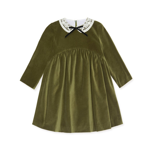 La Coqueta Antonella Velvet Empire Dress