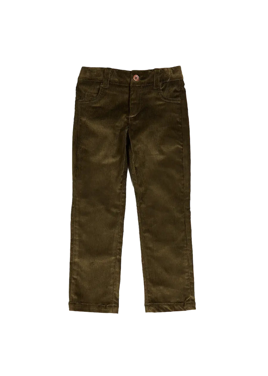 Pepa London Burgundy Olive Green Five Pocket Trousers