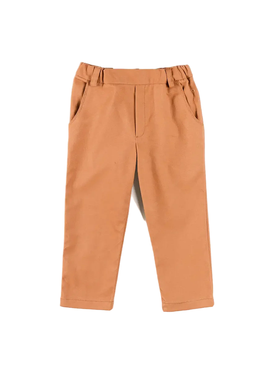 Plain Chino Trousers in Camel