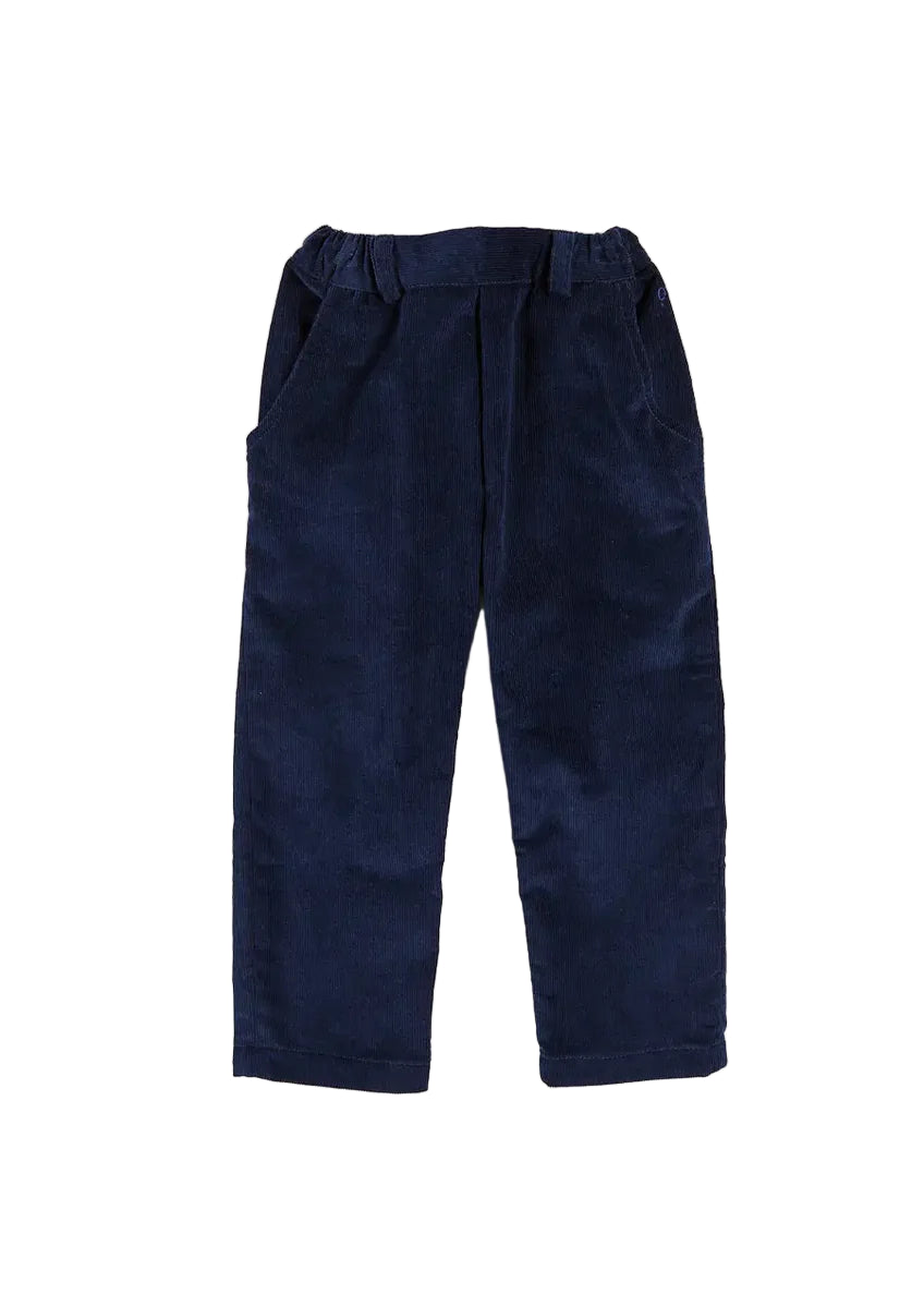 Corduroy Chino Trousers in Navy