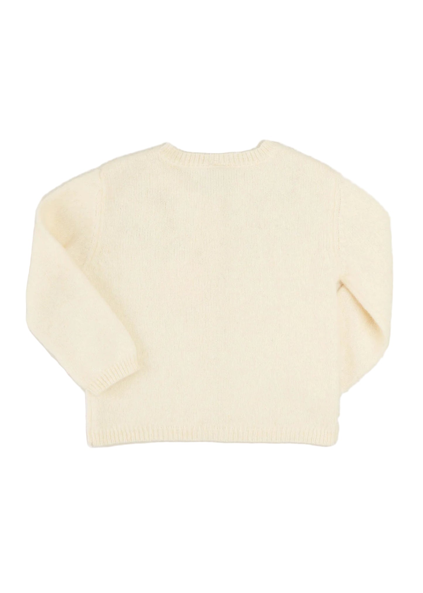 Pepa London Gold Embroidered Cardigan In Cream