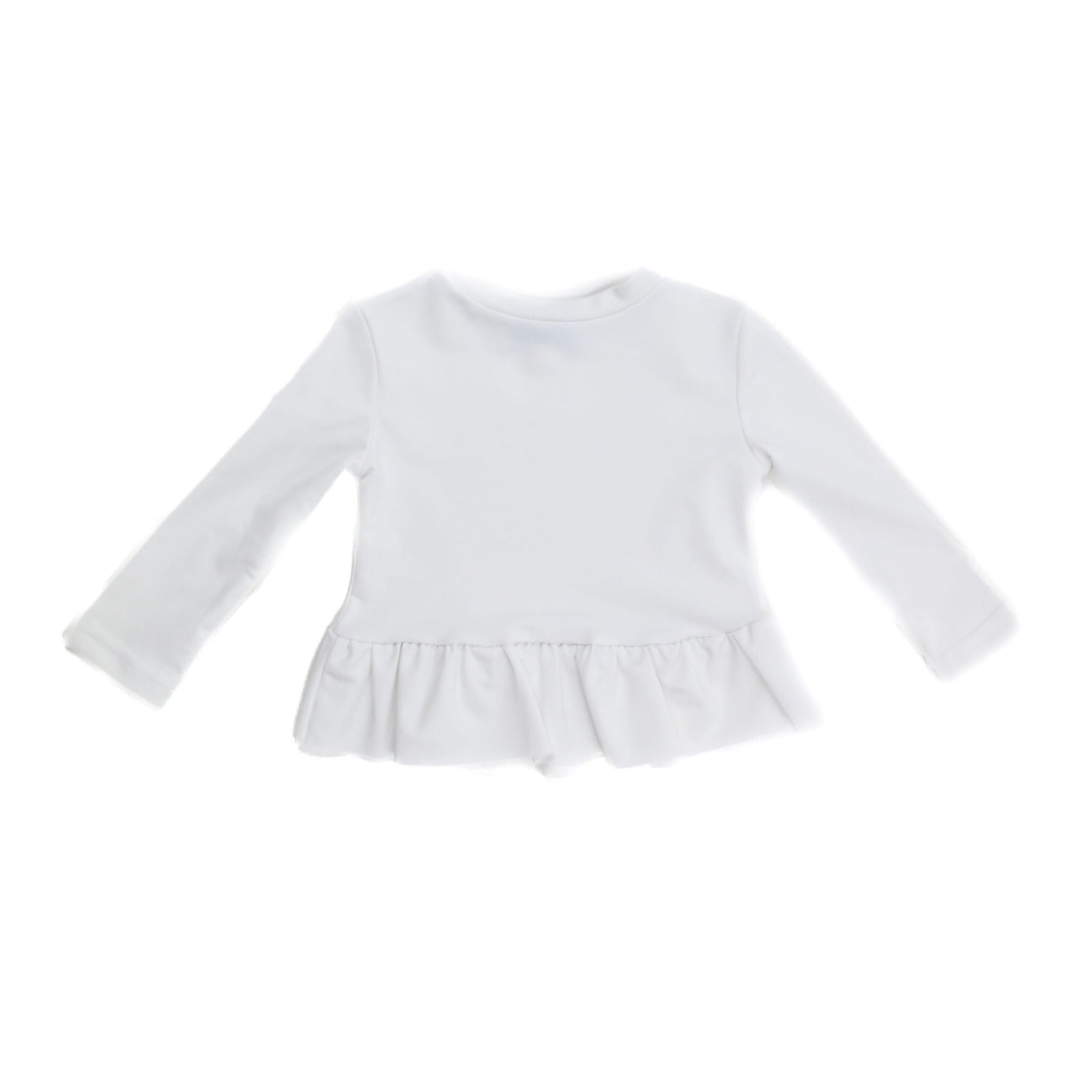 Bow Print on Blue Ruffle Rashguard by Funtasia Too main image 1