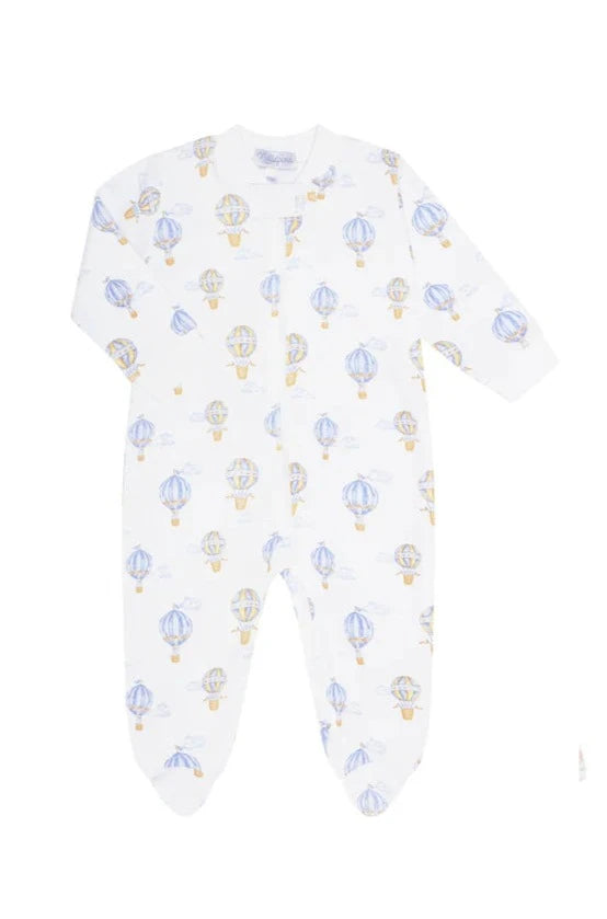 Nellapima Blue Balloons Print Zipper Footie