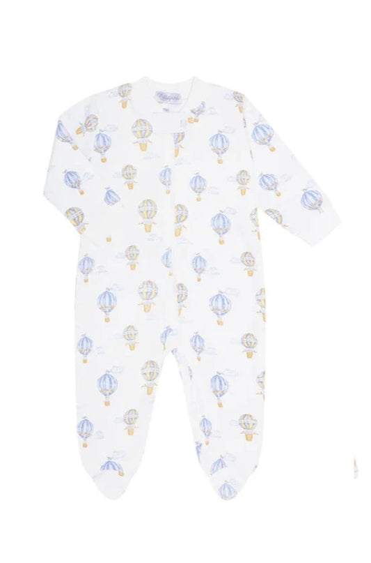 Nellapima Blue Balloons Print Zipper Footie