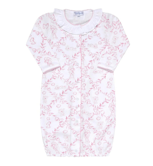 Nellapima Pink Bears Trellace Baby Converter Gown
