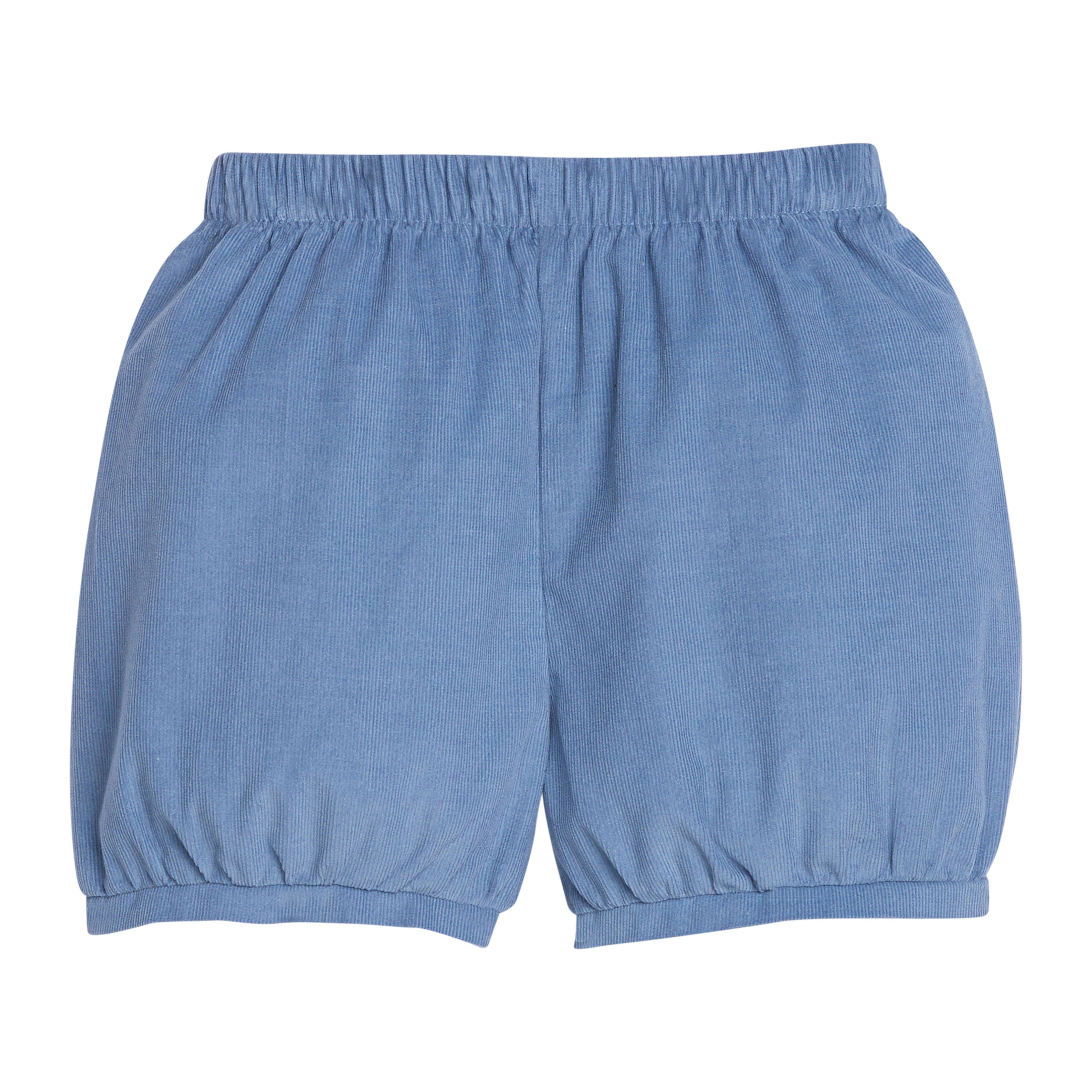 [Smoothmood] / ☆ Bedroom Shorts / Blue Striped Unisex Cream And Denim Blue Stripe Shorts - Minnow Shorts