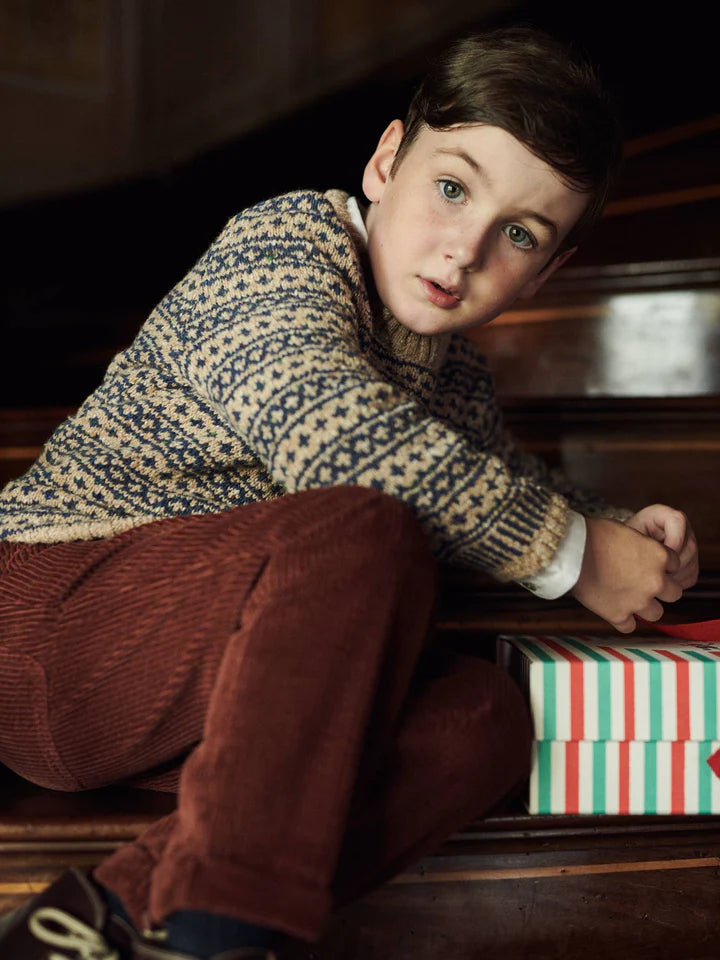Austen Merino Fair Isle Oatmeal Jumper