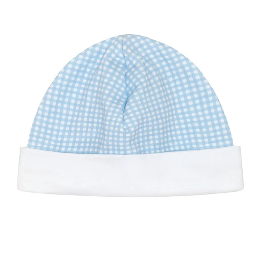 Blue Gingham Baby Hat Nellapima