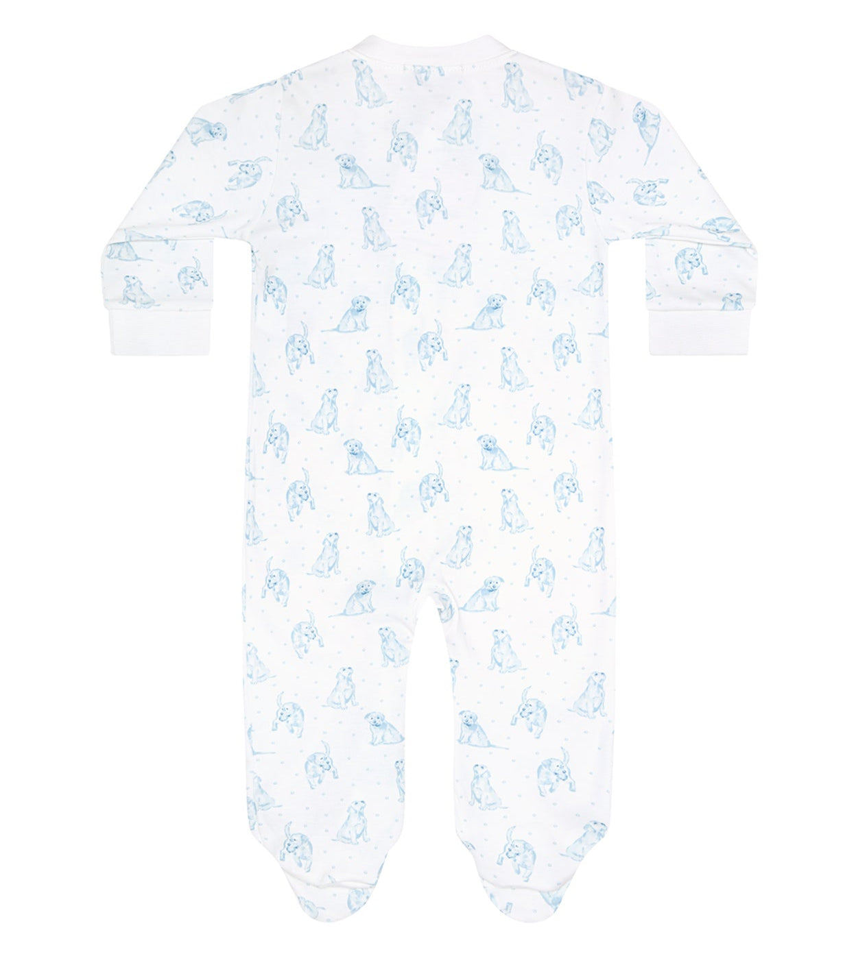 Nellapima Blue Puppy Love Zipper Footie