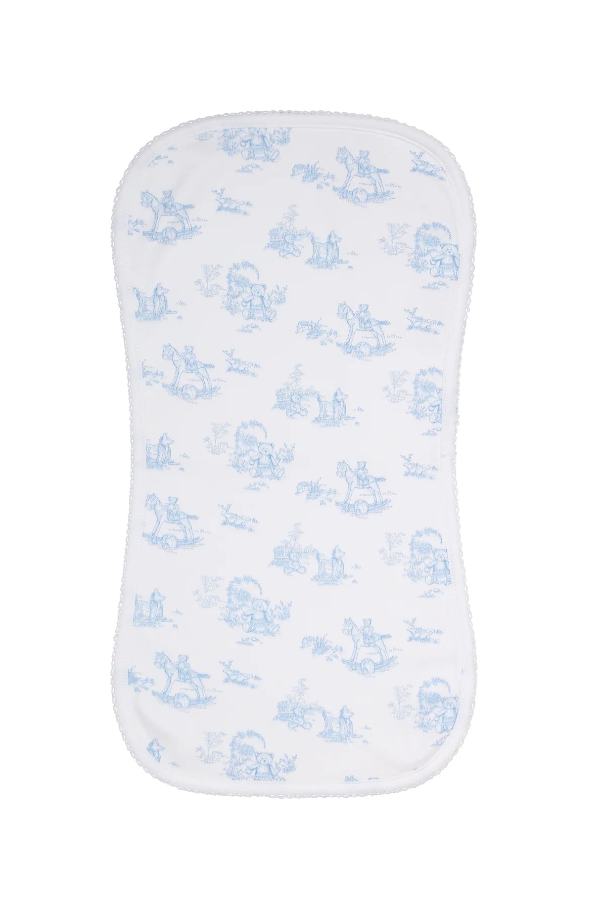 Nellapima Teddy Bear Toile Burp Cloth