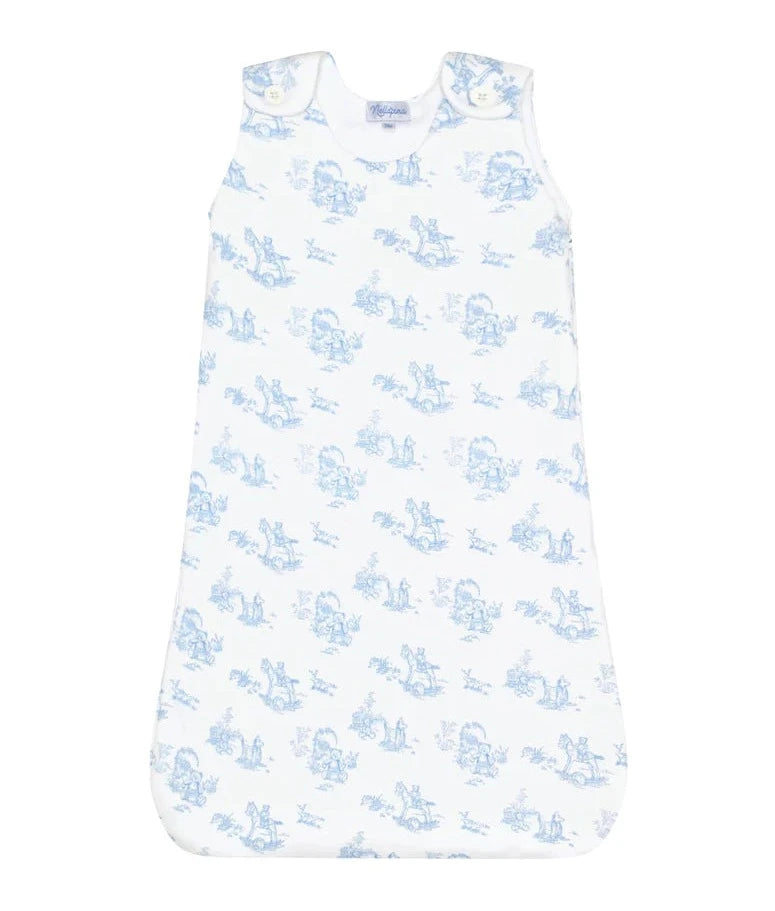 Nella Pima Blue Toile Winter Sleep Sack