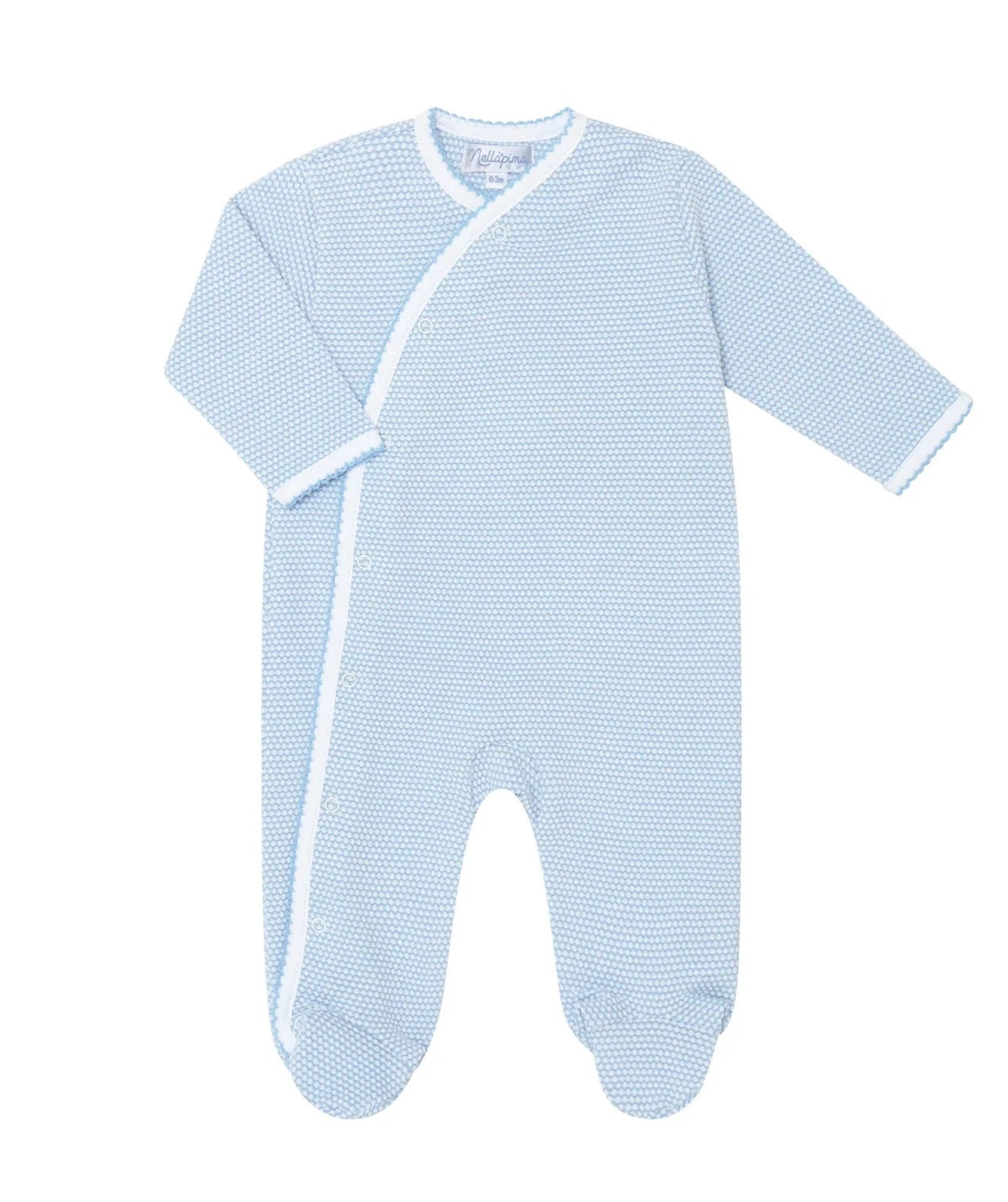 Nellapima Blue Bubble Crossover Footie