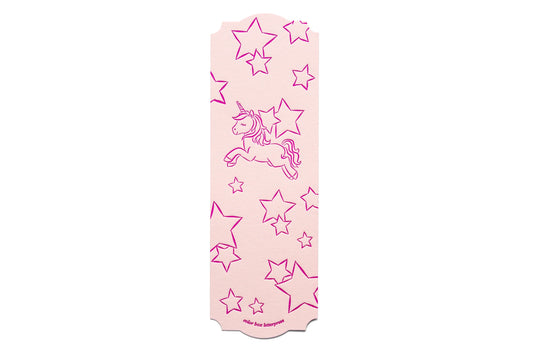 Letterpress Unicorn Bookmark