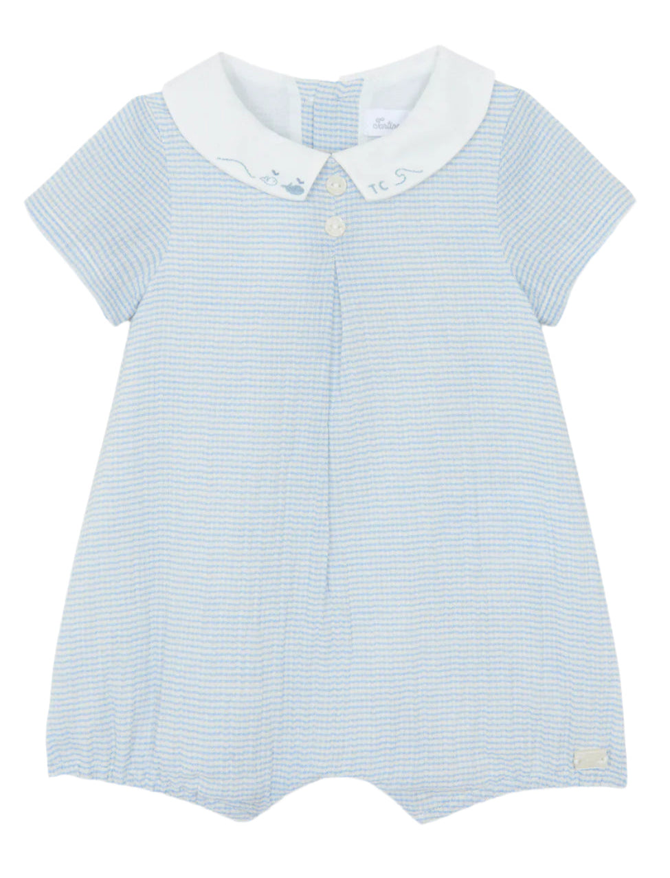 Tartine et Chocolat Boy's Blue Stripe Romper
