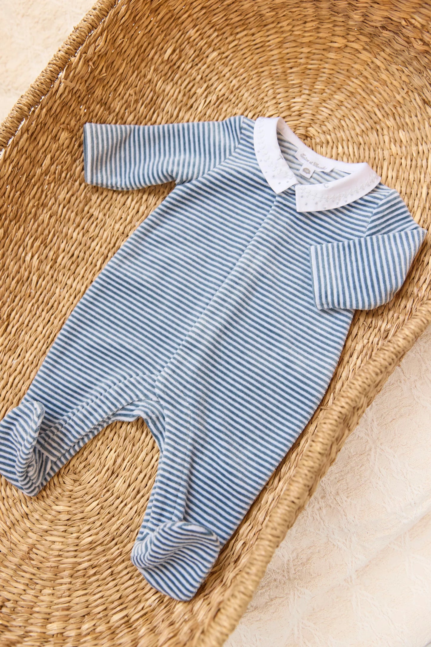 Blue Stripe Footie