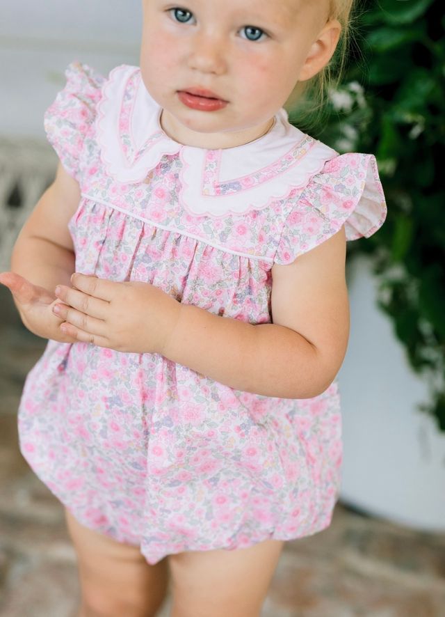 Pink Floral Cotton Bubble