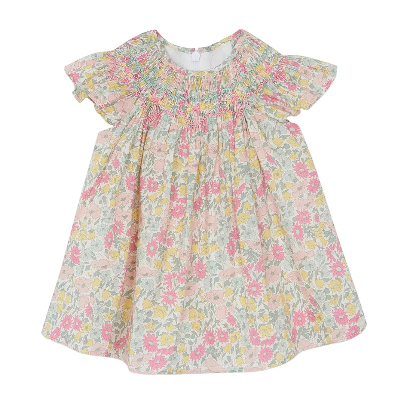liberty smock dress Tartine et Chocolat Citrus Liberty Dress – Jojo Mommy