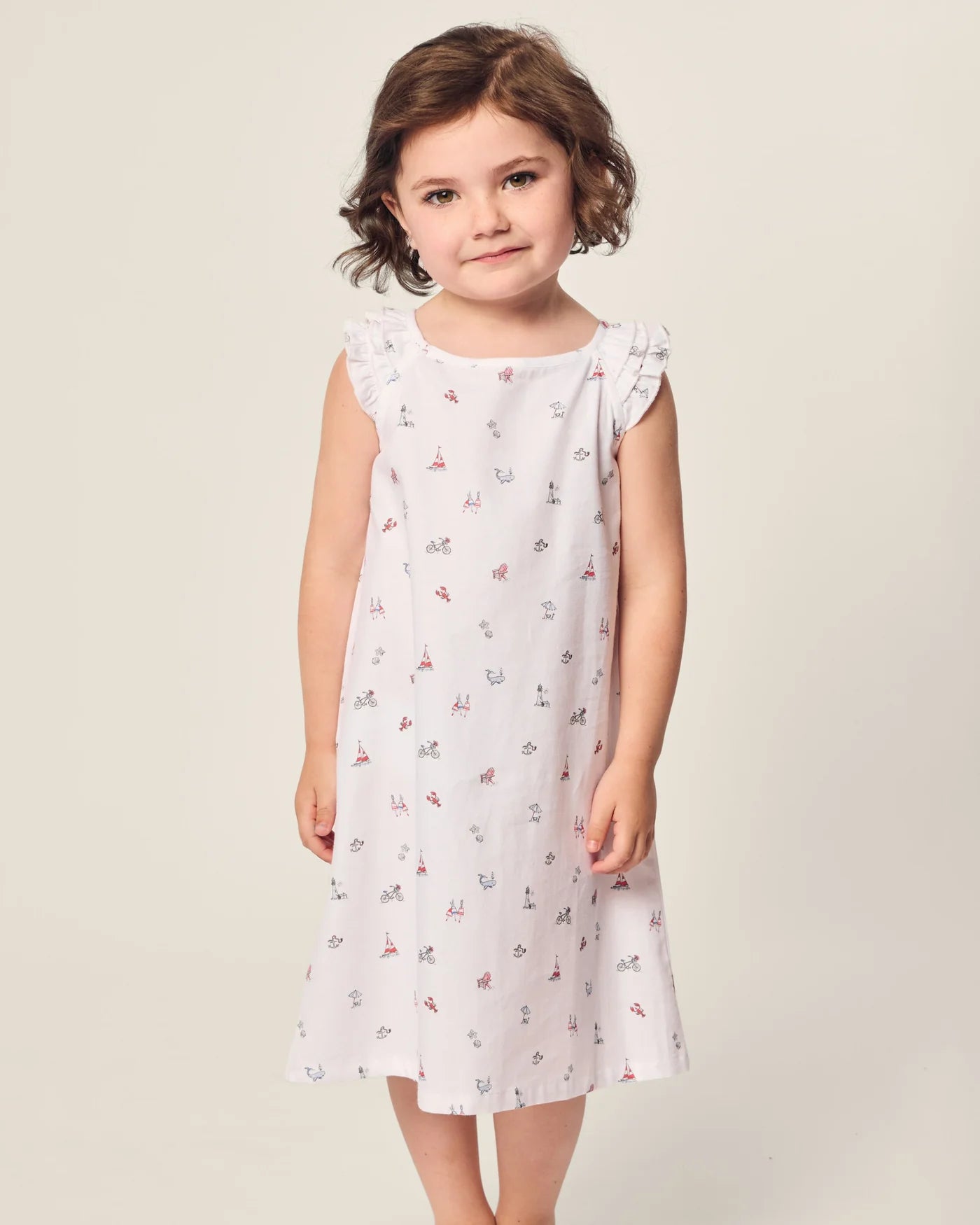 Petite Plume Coastal Charms Twill Amelie Nightgown
