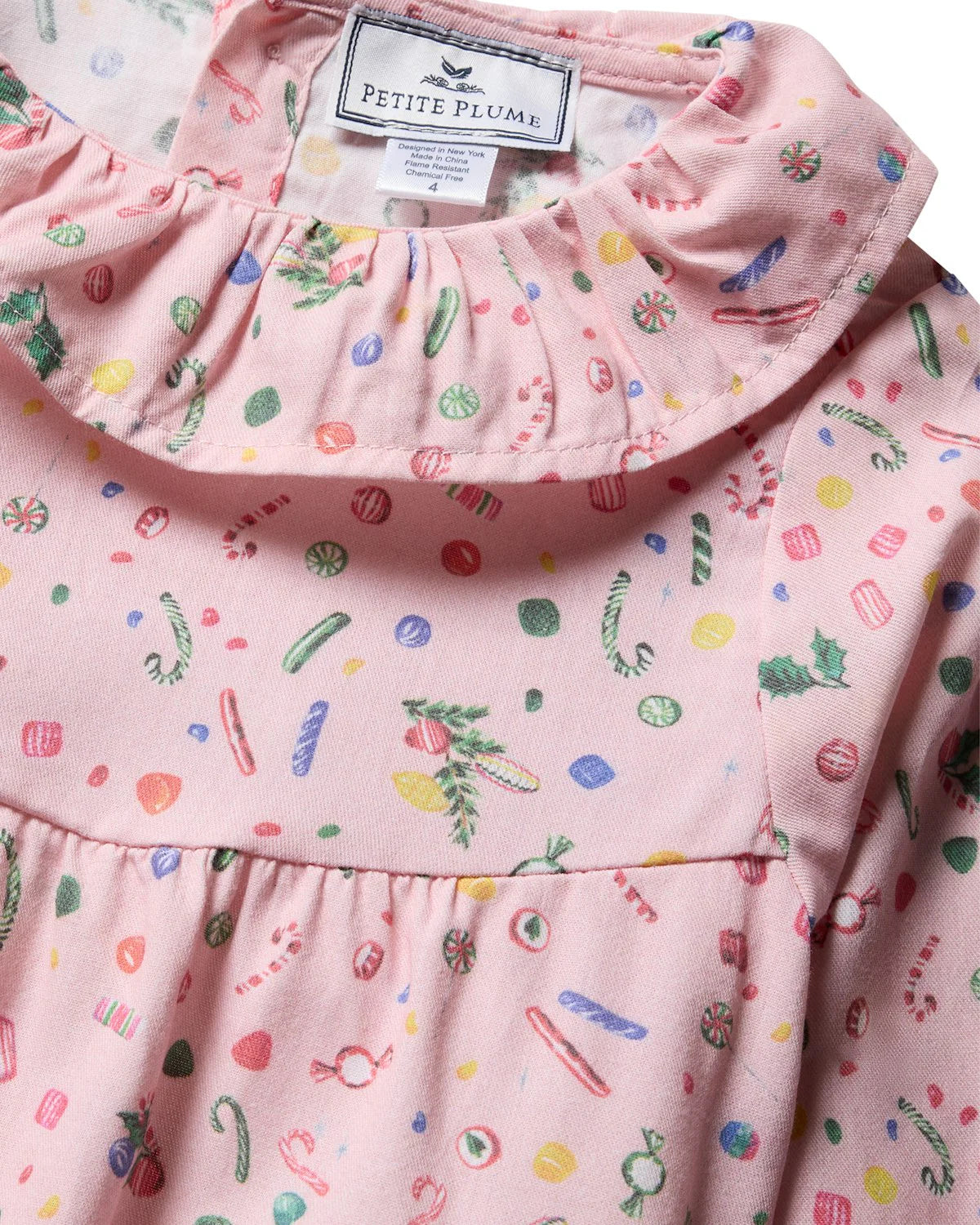 Petite Plume Vintage Sweets Scarlett Christmas Candy Children's Nightgown