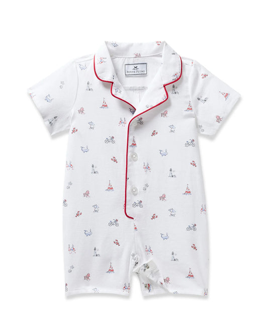 Petite Plume Coastal Charms Twill Romper