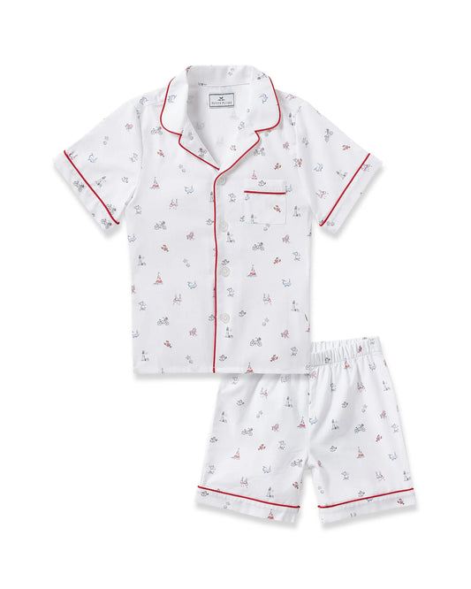 Petite Plume Coastal Charms Twill Short Set Pajamas